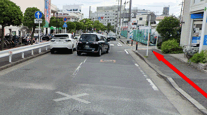 大船駅東口からのクリニックまでの道順